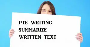 summarize written text scoring